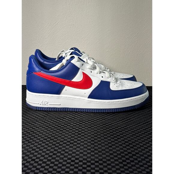 Nike Air Force 1 ‘07, White and University Red, Size 11.5 Men’s or 13 Women’s - Picture 1 of 11